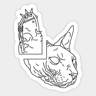 Pierced Kitty Sticker